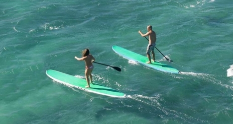 SUP in tarifa, light coast, spain