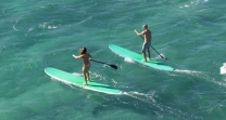 SUP in tarifa, light coast, spain