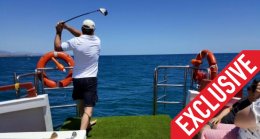 golf at sea on boat, estepona